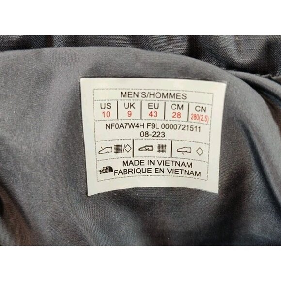 North Face Nuptse Apres 550 Down Bootie Men\'s 10 Gray Winter NF0A7W4H NWOB